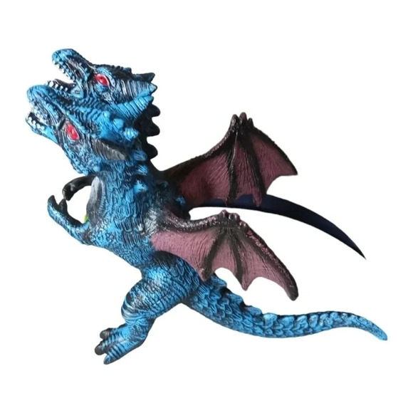 The blue dragon beast hard plastic with 2 heads with sound - Picture 4 of 7